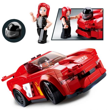 SLUBAN M38-B0633D B0633D 0633D M38B0633D 38-B0633D non  CHIM HỒNG HẠC bộ đồ chơi xếp lắp ráp ghép mô hình Speed Champions Racing Cars RACING CLUB Đua Xe Công Thức 163 khối