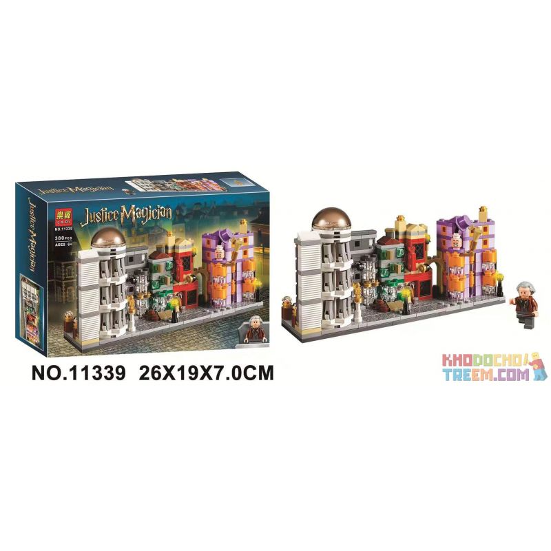NOT  DIAGON ALLEY 40289 LARI 11339 xếp lắp ráp ghép mô hình LÔI ĐI CHEO HẺM CHÉO Harry Potter Chú Bé Phù Thủy 374 khối