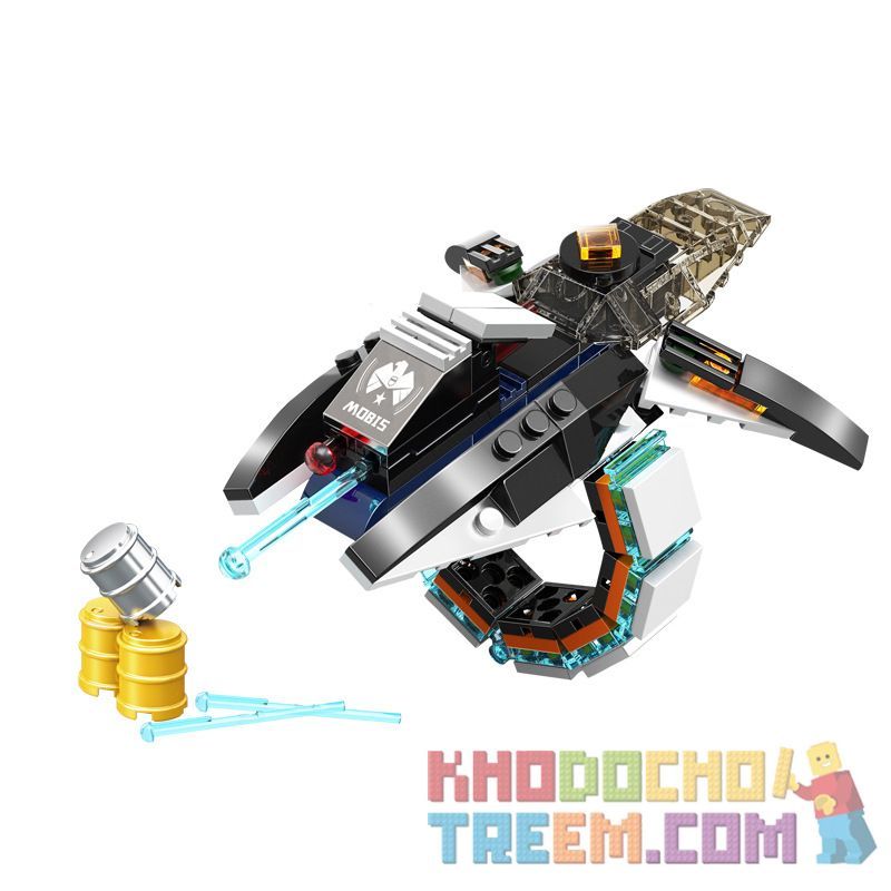 PanlosBrick 662001 Panlos Brick 662001 non  KHÓA ĐÁ ĐEN bộ đồ chơi xếp lắp ráp ghép mô hình Wars Ring MOBIS WARSRING Nhẫn Chiến Đấu 140 khối