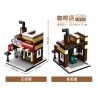 PanlosBrick 657004 Panlos Brick 657004 non  QUÁN CÀ PHÊ bộ đồ chơi xếp lắp ráp ghép mô hình Mini Modular STREETSCAPE Đường Phố Thu Nhỏ 120 khối