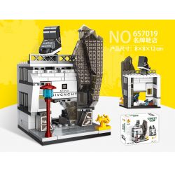 PanlosBrick 657019 Panlos Brick 657019 non  CỬA HÀNG GIÀY HIỆU NỔI TIẾNG bộ đồ chơi xếp lắp ráp ghép mô hình Mini Modular STREETSCAPE SHOE SHOP Đường Phố Thu Nhỏ 130 khối