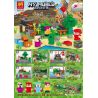 LELE 33169 non  MY ERASER CẢNH 4 bộ đồ chơi xếp lắp ráp ghép mô hình Minecraft MY WORLD Game Xây Dựng 259 khối