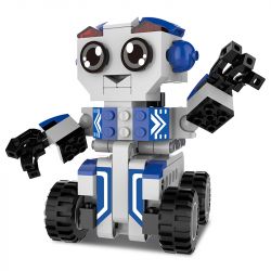 DOUBLEE CADA C52018 52018 non  ROBOT BOBBY KÉO XE LẠI bộ đồ chơi xếp lắp ráp ghép mô hình Mini Racing Pacemaker BOBBY ROBOT Đua Xe Mini 195 khối