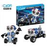 DOUBLEE CADA C52018 52018 non  ROBOT BOBBY KÉO XE LẠI bộ đồ chơi xếp lắp ráp ghép mô hình Mini Racing Pacemaker BOBBY ROBOT Đua Xe Mini 195 khối