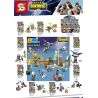 SHENG YUAN SY 1181 non  FORTNITE MINIFIGURE 8 MÔ HÌNH bộ đồ chơi xếp lắp ráp ghép mô hình Fornite Bắn Súng 278 khối