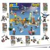 SHENG YUAN SY 1181 non  FORTNITE MINIFIGURE 8 MÔ HÌNH bộ đồ chơi xếp lắp ráp ghép mô hình Fornite Bắn Súng 278 khối