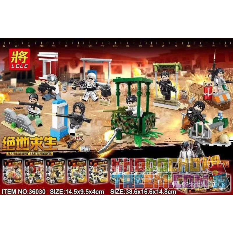 LELE 36030 non  8 NHÂN VẬT NHỎ bộ đồ chơi xếp lắp ráp ghép mô hình Collectable Minifigures BATTLEGROUNDS Búp Bê Sưu Tầm