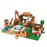 Bela 10951 Lari 10951 non  CẢNH NHỎ bộ đồ chơi xếp lắp ráp ghép mô hình Minecraft MY WORLD Game Xây Dựng 123 khối