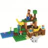 Bela 10953 Lari 10953 non  CẢNH NHỎ bộ đồ chơi xếp lắp ráp ghép mô hình Minecraft MY WORLD Game Xây Dựng 122 khối