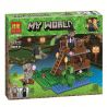 Bela 10954 Lari 10954 non  CẢNH NHỎ bộ đồ chơi xếp lắp ráp ghép mô hình Minecraft MY WORLD Game Xây Dựng 133 khối