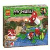 Bela 10955 Lari 10955 non  CẢNH NHỎ bộ đồ chơi xếp lắp ráp ghép mô hình Minecraft MY WORLD Game Xây Dựng 119 khối