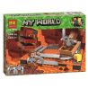 Bela 10958 Lari 10958 non  CẢNH NHỎ bộ đồ chơi xếp lắp ráp ghép mô hình Minecraft MY WORLD Game Xây Dựng 132 khối