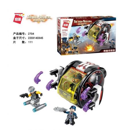 Enlighten 2704 Qman 2704 non  MÁY DÒ MẮT ĐEN bộ đồ chơi xếp lắp ráp ghép mô hình The High-Tech Era Kỷ Nguyên Công Nghệ Cao 111 khối