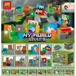 LELE 26005 non  8 LOẠI TẨY CỦA TÔI bộ đồ chơi xếp lắp ráp ghép mô hình Minecraft MY WORLD Game Xây Dựng