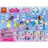 LELE 37080 non  FANTASY ICE VÀ SNOW WORLD CASTLE MINIFIGURE 8 bộ đồ chơi xếp lắp ráp ghép mô hình  HAPPY PRINCESS Các Bạn Gái