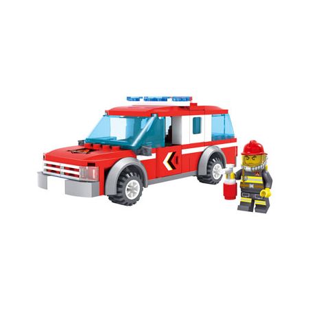 Kazi KY98209 98209 non  XE TUẦN TRA CỨU HỎA bộ đồ chơi xếp lắp ráp ghép mô hình Fire Rescure FIRE ENGINE 140 khối