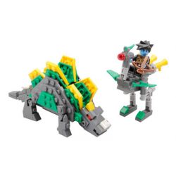 Kazi KY98002 98002 non  STEGOSAURUS VÀ CHOCOBO bộ đồ chơi xếp lắp ráp ghép mô hình Jurassic World Thế Giới Khủng Long 194 khối