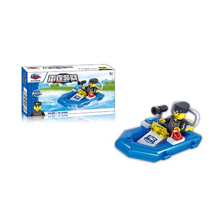 Kazi KY98306 98306 non  THUYỀN CỨU HỘ TRÊN BIỂN bộ đồ chơi xếp lắp ráp ghép mô hình Police Cảnh Sát