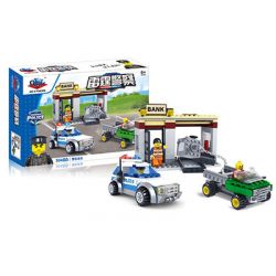 Kazi KY98308 98308 non  CẢNH SAT ĐUỔI THEO bộ đồ chơi xếp lắp ráp ghép mô hình Police Cảnh Sát