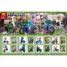 LELE 33224 non  8 MINIFIGURES XE ĐẠP LEO NÚI bộ đồ chơi xếp lắp ráp ghép mô hình Minecraft MY WORLD Game Xây Dựng