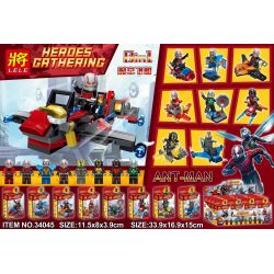 LELE 34045 non  8 PHI THUYỀN ANT-MAN VÀ ABERDEEN bộ đồ chơi xếp lắp ráp ghép mô hình Super Heroes ANTMAN Siêu Nhân Anh Hùng