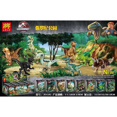 LELE 39126 non  8 CON KHỦNG LONG NHỎ bộ đồ chơi xếp lắp ráp ghép mô hình Jurassic World DINOSAUR WORLD Thế Giới Khủng Long