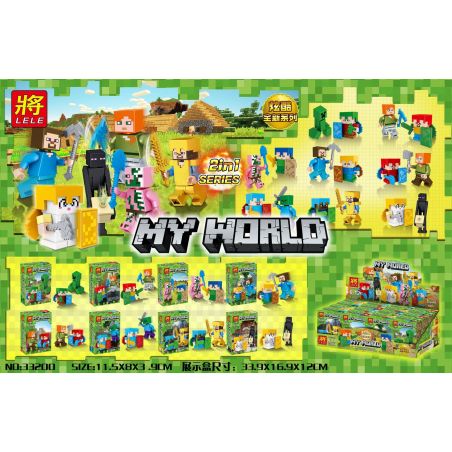 LELE 33200 non  8 CAO SU CHIẾN ĐẤU bộ đồ chơi xếp lắp ráp ghép mô hình Minecraft MY WORLD Game Xây Dựng