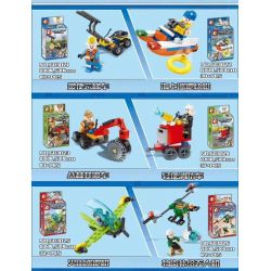 SEMBO 603028 603021 603022 603023 603024 603025 603026 603027 non  CỨU HỘ KẾT HỢP MECH 8 LOẠI XE THANG TIỆN DỤNG TÀU CAO TỐC TUẦN TRA HÀNG HẢI ĐƯỜNG RỪNG HỎA HẠNG NHẸ MÁY BAY NÚI LỬA KHÔNG NGƯỜI LÁI CUNG CẤP VẬT LIỆU XUYÊN TƯỜNG VÙNG ĐỘNG ĐẤT PHÁ BĂNG TUYẾT bộ đồ chơi xếp lắp ráp ghép mô hình Rescue Team Đội Cứu Hộ 309 khối
