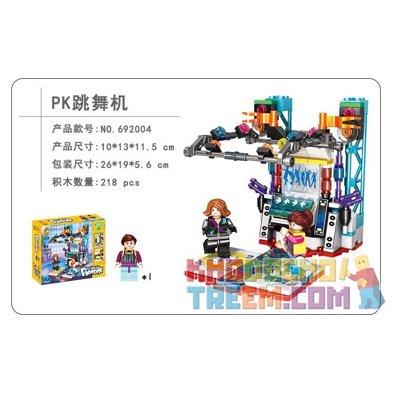 PanlosBrick 692004 Panlos Brick 692004 non  MÁY NHẢY PK bộ đồ chơi xếp lắp ráp ghép mô hình Paradise Thiên Đường 218 khối