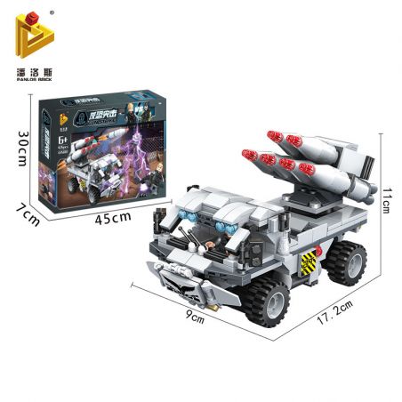 PanlosBrick 635006 Panlos Brick 635006 non  XE TẤN CÔNG CÓ VŨ TRANG bộ đồ chơi xếp lắp ráp ghép mô hình Gun Strike GUNSTRIKE Đấu Súng 225 khối
