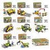 SHENG YUAN SY 606001 606002 606003 606004 606005 606006 606007 606008 non  XE CÔNG BINH 8 LOẠI BEN NHỎ MÁY KHOAN CẨU DI ĐỘNG LU NÂNG ỦI GIẬT bộ đồ chơi xếp lắp ráp ghép mô hình Build Team BUILDTEAM Đội Xây Dựng 634 khối