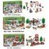Bela 11027 11028 11029 Lari 11027 11028 11029 non  3 CẢNH GIÁNG SINH MÙA ĐÔNG bộ đồ chơi xếp lắp ráp ghép mô hình Minecraft MY WORLD Game Xây Dựng