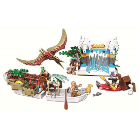 Winner 8048 non  HORDE CUNG CẤP TÀU bộ đồ chơi xếp lắp ráp ghép mô hình Jurassic World DINOSAUR TRIBE SUPPLY SHIP Thế Giới Khủng Long 272 khối