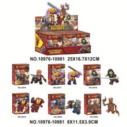 Bela 10976 10977 10978 10979 10980 10981 Lari 10976 10977 10978 10979 10980 10981 non  GALAXY GUARDS 6 MÔ HÌNH bộ đồ chơi xếp lắp ráp ghép mô hình Super Heroes SUPREME HERO Siêu Nhân Anh Hùng