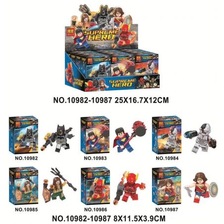 Bela 10982 10983 10984 10985 10986 10987 Lari 10982 10983 10984 10985 10986 10987 non  ALLICE ALLIANCE 60. bộ đồ chơi xếp lắp ráp ghép mô hình Super Heroes SUPREME HERO Siêu Nhân Anh Hùng