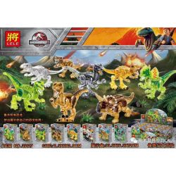 LELE 39127 non  CUỘC PHIÊU LƯU KỶ JURA 8 CON KHỦNG LONG bộ đồ chơi xếp lắp ráp ghép mô hình Dino DINOSAUR WORLD
