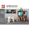 SHENG YUAN SY 601022 non  CÂU LẠC BỘ ĐÊM bộ đồ chơi xếp lắp ráp ghép mô hình Mini Modular SEMBO BLOCK Đường Phố Thu Nhỏ 279 khối