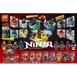 LELE 31137 non  8 CON QUAY NINJA THÚ VỊ bộ đồ chơi xếp lắp ráp ghép mô hình The  Ninjago Movie NINJA MASTERS OF SPINJITZU Ninja Lốc Xoáy