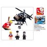 SLUBAN M38-B0651 B0651 0651 M38B0651 38-B0651 non  TRỰC THĂNG TẤN CÔNG CẢNH SÁT bộ đồ chơi xếp lắp ráp ghép mô hình Police ASSAULT HELICOPTER 221 khối