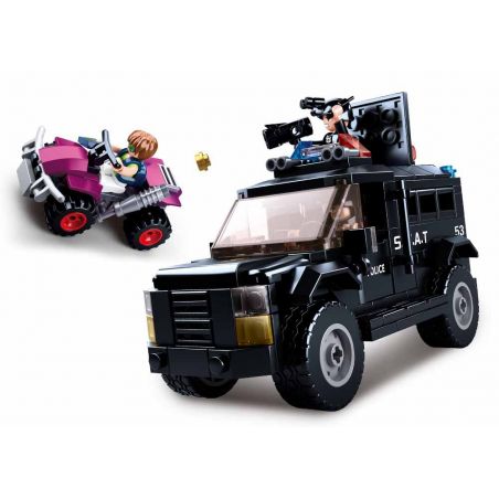 SLUBAN M38-B0653 B0653 0653 M38B0653 38-B0653 non  XE TẤN CÔNG BỌC THÉP ĐẶC BIỆT bộ đồ chơi xếp lắp ráp ghép mô hình Police ARMORED ASSAULT VEHICLE Cảnh Sát 293 khối