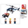 SLUBAN M38-B0656 B0656 0656 M38B0656 38-B0656 non  TRỰC THĂNG CÁNH QUẠT CẢNH SÁT bộ đồ chơi xếp lắp ráp ghép mô hình Police POLICE POTORCRAFT 285 khối