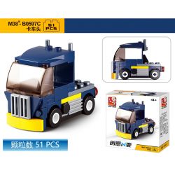 SLUBAN M38 non  XE THỂ THAO MUI TRẦN 4 MÀU VÀNG ĐỊA HÌNH XANH ĐẦU KÉO ĐUA F3 ĐỎ bộ đồ chơi xếp lắp ráp ghép mô hình Creator Sáng Tạo 196 khối