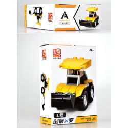 SLUBAN M38 non  4 LOẠI XE KỸ THUẬT MÁY ỦI XÚC CẨU TRỘN bộ đồ chơi xếp lắp ráp ghép mô hình Creator Sáng Tạo 161 khối