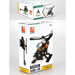 SLUBAN M38 non  CẢNH SÁT ĐẶC NHIỆM CHỐNG CHÁY NỔ 4 TRỰC THĂNG TUẦN TRA XE BỌC THÉP TẤN CÔNG bộ đồ chơi xếp lắp ráp ghép mô hình Creator Sáng Tạo 163 khối