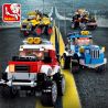 SLUBAN M38-B0663A B0663A 0663A M38B0663A 38-B0663A non  CONQUEROR ĐÌNH CHỈ XE ĐỊA HÌNH bộ đồ chơi xếp lắp ráp ghép mô hình Speed Champions Racing Cars CONQUEROR OFF ROAD CAR WITH SUSPENSION Đua Xe Công Thức 149 khối