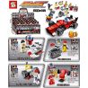 SHENG YUAN SY 6773 non  XE ĐUA F1 MÀU ĐỎ VÀ CẤU HÌNH NHỎ 8 KIỂU KẾT HỢP SỬA ĐỔI BẢNG ĐIỀU KHIỂN LẮP RÁP ĐỘNG CƠ MÁY KIỂM TRA LỐP MÀN THỊ DANH DỰ THIẾT BỊ LUỒNG KHÍ ĐUÔI THAY CHỮA CÁC BỘ PHẬN bộ đồ chơi xếp lắp ráp ghép mô hình Speed Champions Racing Cars FAST CHAMPIONS F1 Đua Xe Công Thức 298 khối