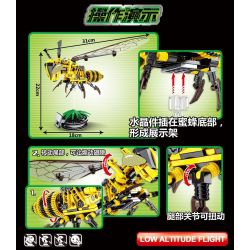 SEMBO 703200 non  CON ONG bộ đồ chơi xếp lắp ráp ghép mô hình  TECHNIQUE HONEYBEE Kỹ Thuật Công Nghệ Cao Mô Hình Phương Tiện 236 khối