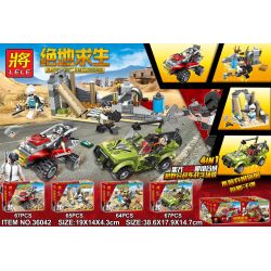 LELE 36042 non  4 SỰ KẾT HỢP CỦA CẢNH CHIẾN ĐẤU XE TẤN CÔNG ĐỊA HÌNH bộ đồ chơi xếp lắp ráp ghép mô hình Movie & Game Phim Và Trò Chơi 263 khối