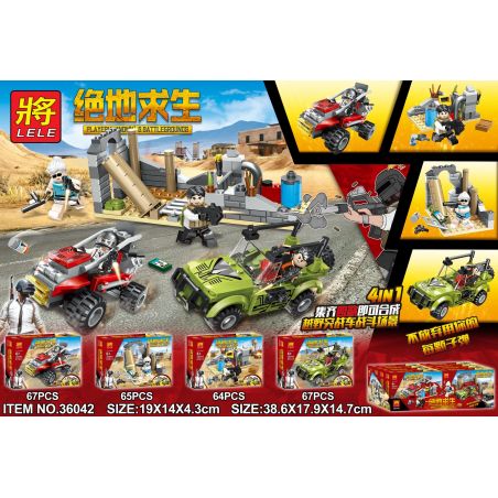 LELE 36042 non  4 SỰ KẾT HỢP CỦA CẢNH CHIẾN ĐẤU XE TẤN CÔNG ĐỊA HÌNH bộ đồ chơi xếp lắp ráp ghép mô hình Movie & Game Phim Và Trò Chơi 263 khối