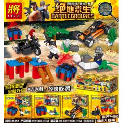 LELE 36052 non  AIRDROP KING ĐẠO CỤ CẢNH NHỎ 4 LOẠI bộ đồ chơi xếp lắp ráp ghép mô hình Movie & Game Phim Và Trò Chơi 253 khối